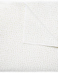 The John Robshaw Hand Stitched Coverlet King, a reversible white quilt featuring subtle stitched texture and visible thread details, is displayed against a plain white background.