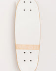 A Faire Vintage Skateboard with a Canadian maple deck, light wooden edge, and "BANWOOD" in beige across the top is shown from above on a plain light background.