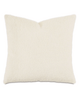 A plain ivory Mar Cream Pillow from Eastern Accents with a soft, textured surface, displayed against a white background, perfect for a bungalow in Scottsdale, Arizona.