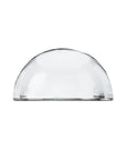 The Ben's Garden Dome Crystal Paperweight, featuring a smooth, rounded handcrafted glass design, is displayed upside down on a white background.