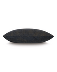 Dark grey 15x26 Octavius wool decorative pillow with a subtle gold dotted pattern by Bungalow Furniture & Accessories.