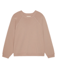 Ballet Pink crewneck Rehearsal Sweatshirt with long sleeves by The Great Inc., laid flat on white background.