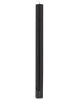 The Jet Black Eco Dinner Candles S/2 by Faire features two tall, slim black candles with visible wicks, shown upright against a white background—perfect for adding elegant, solid colour to your table setting.