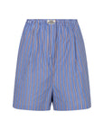 White and pink striped cotton Bermuda shorts with elastic waist, Love Stories ALFIE.