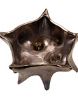 Five-pointed star-shaped decorative bowl in metallic bronze by Westwood.