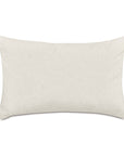 Evelina Dutch Euro pillow in off-white linen, 27x37 rectangular shape with a textured finish.