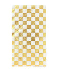 Faire’s Check It! Check Guest Napkins feature a gold and white checkerboard design—ideal for adding flair to two-tone plates or skater shoe-themed parties.