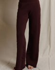 MARLEY Inside Out Fleece Pants by Perfectwhitetee in cream, shown styled barefoot against a soft fabric backdrop.