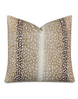 Wiley Animal Cappuccino 22x22 square pillow in a tan and white abstract animal print by Bungalow Furniture & Accessories.