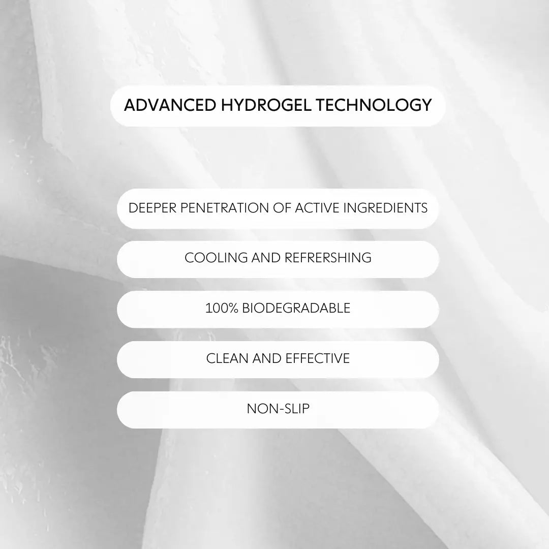 Faire Dew Cloud Eye Mask: Advanced hydrogel tech for deep delivery of ceramide NP & snow mushroom; cools, refreshes, non-slip and hydrating; 100% biodegradable.