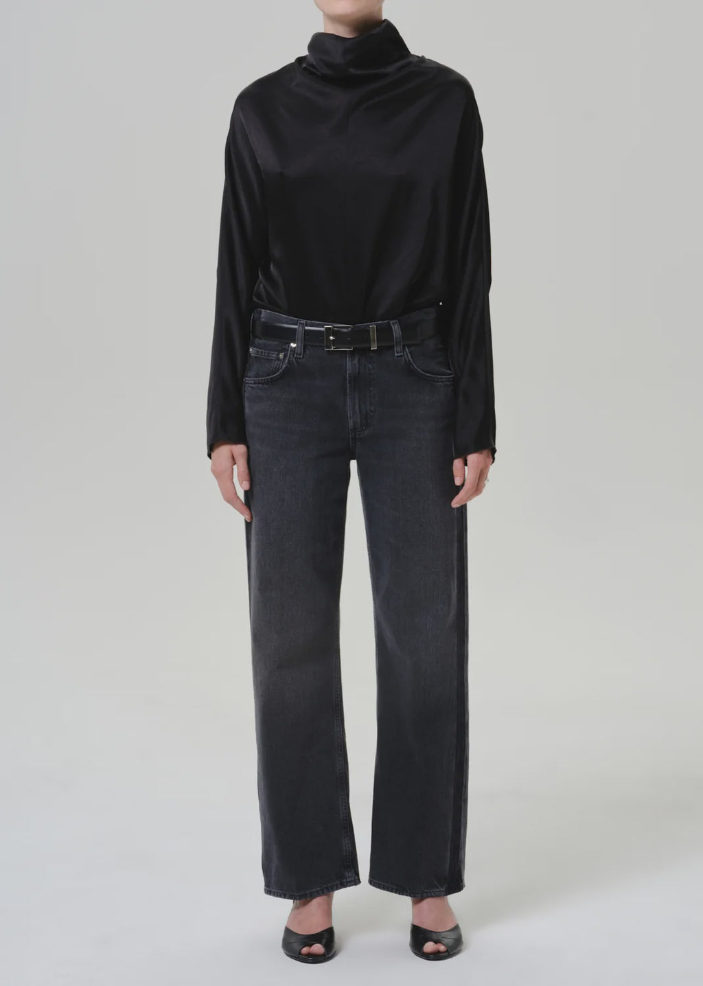 Lindz Low-Rise Straight Tuxedo Stripe Jeans | Bungalow
