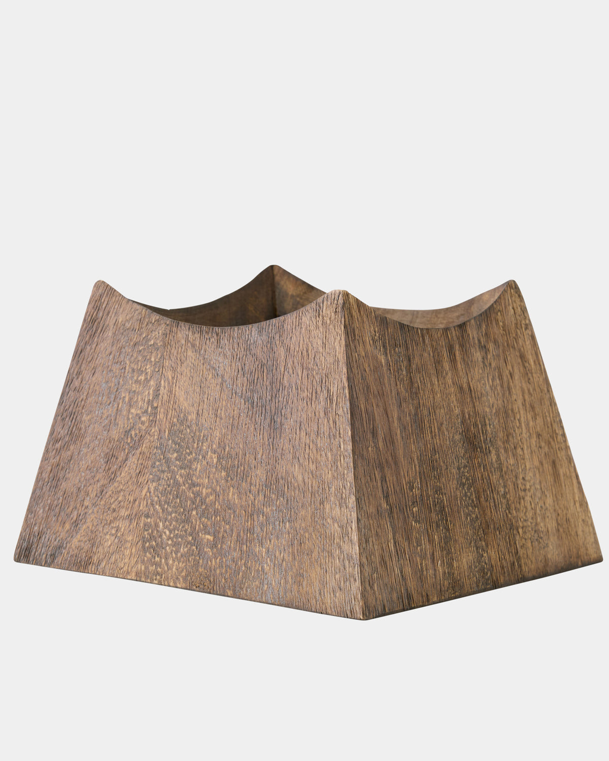 Mango wood bowl with high angled sides and natural finish, Gordo Bowl S by Global Views.