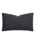 Charcoal wool Octavius rectangular decorative pillow with a gold dotted pattern by Bungalow Furniture & Accessories.