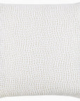The John Robshaw Euro Sham features a textured, woven pattern in off-white organic cotton voile, displayed against a plain white background.