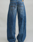 Indigo Denimist REMY BARREL JEAN with relaxed fit and two back pockets shown against a plain background.