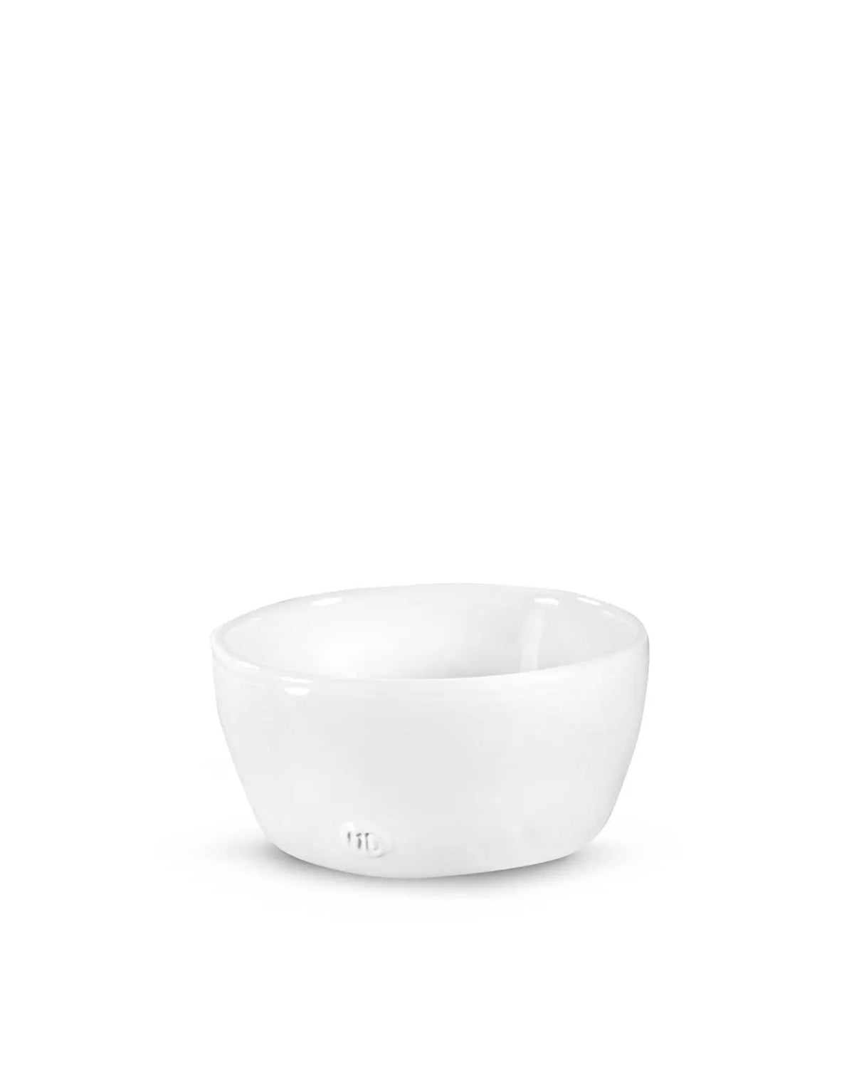 The Montes Doggett L Bowl No. 222 is a small, plain white high-fired ceramic bowl with smooth, rounded edges, shown against a white background.