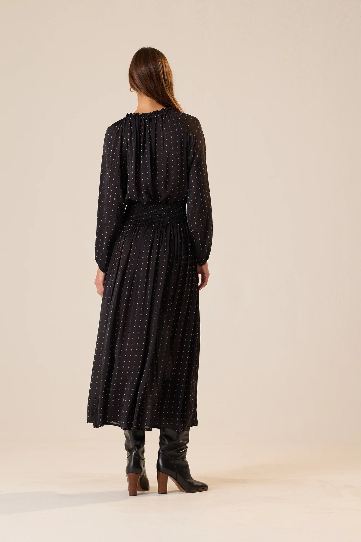 Natalie Martin Bella Skirt in a relaxed style, shown from the back, effortless and chic at Bungalow Furniture & Accessories.