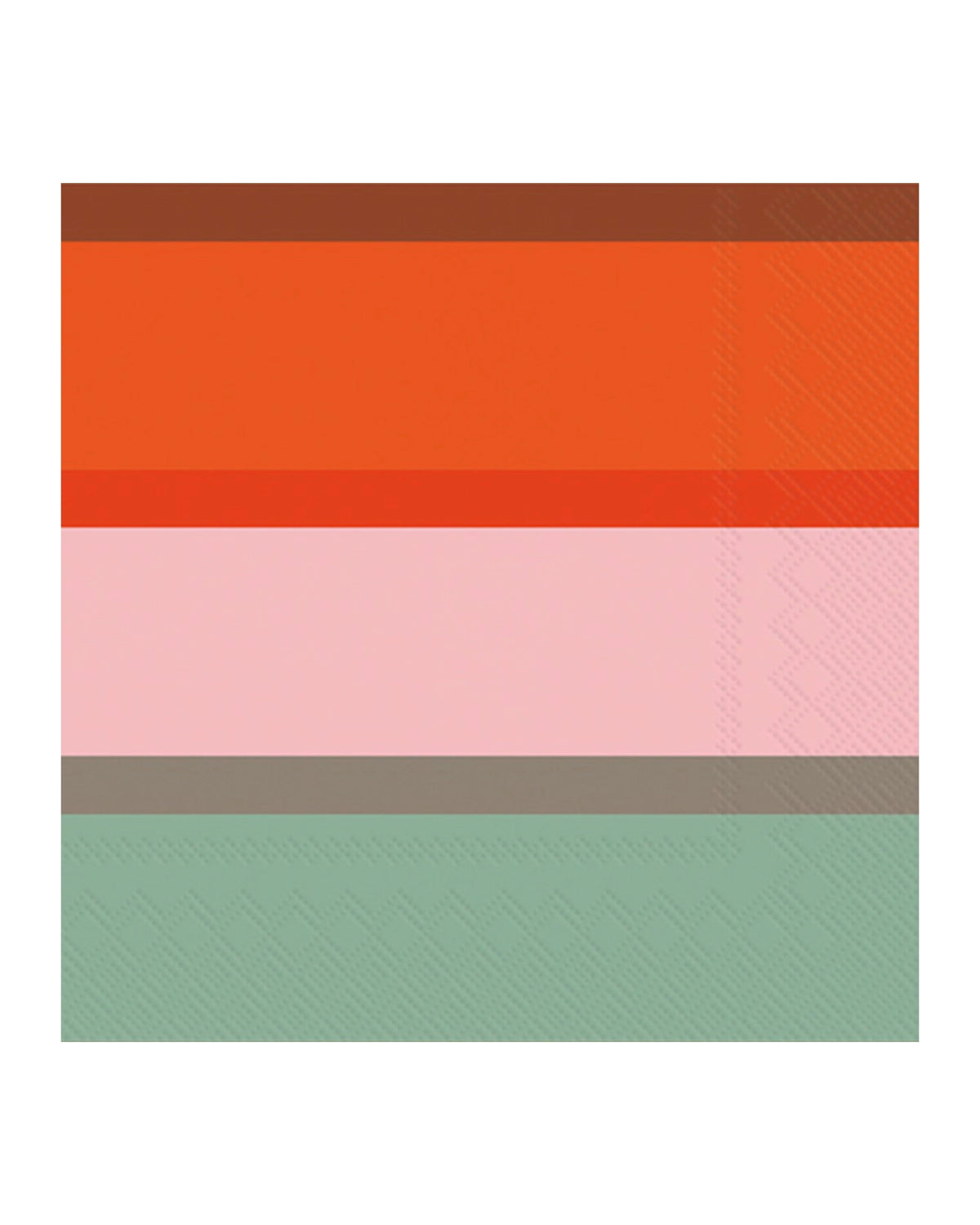 Set of orange cocktail napkins with colorful abstract stripes by Faire, perfect for entertaining.