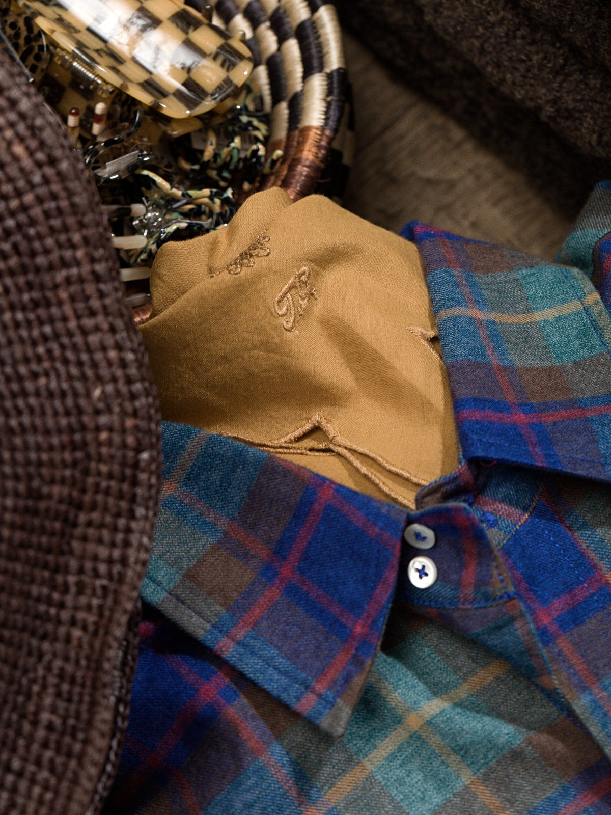 Fall textures and layered clothing from THE GREAT. at Bungalow.