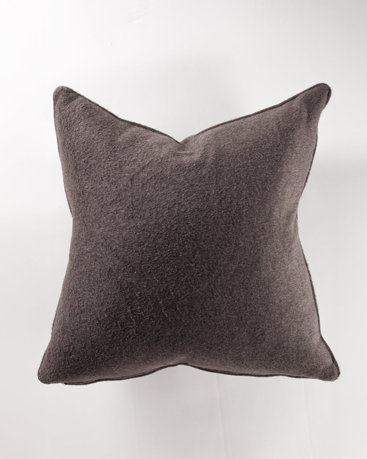 The Gabby Paca Bark Gr-10 Pillow 26x26 in dark gray with a textured finish is shown from above on a plain white background.