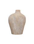 The Kepler Vase by The Import Collection is a large ceramic piece in neutral beige, with a ribbed texture and narrow neck—ideal for adding timeless elegance to your decor against any plain white background.