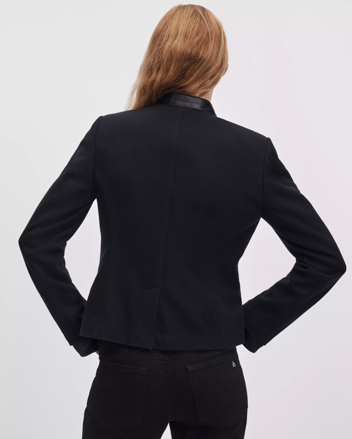 Rag & Bone Mercer Regalia Blazer in a classic cut, shown worn from behind against a plain background.