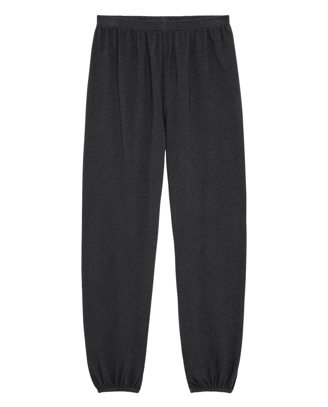 Charcoal French terry sweatpants with elastic waist and cuffs by The Great Inc. for Bungalow Furniture & Accessories.