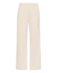 The Upside's NAVAR MARNIE WIDE LEG PANT features a beige, high-rise design with an elastic waistband and textured lightweight fabric—offering a relaxed fit ideal for comfortable, everyday wear.