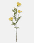 The Abigail Ahern Wild Dill features a single stem with multiple yellow blossoms and green, fern-like leaves—ideal for faux floral arrangements and shown against a white background.