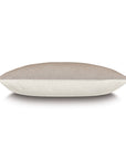 Evelina Dutch Euro pillow 27x37 in textured beige and solid cream from Bungalow Furniture & Accessories.