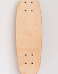 The BANWOOD SKATEBOARD - NATURE by Faire is a cruiser board made from Canadian maple with a natural finish, visible wood grain, black screws, and "BANWOOD" engraved near the bottom, shown on a light background.