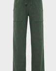 Cotton pull-on pants with elastic waist and front patch pockets by Frank & Eileen, Penny style.