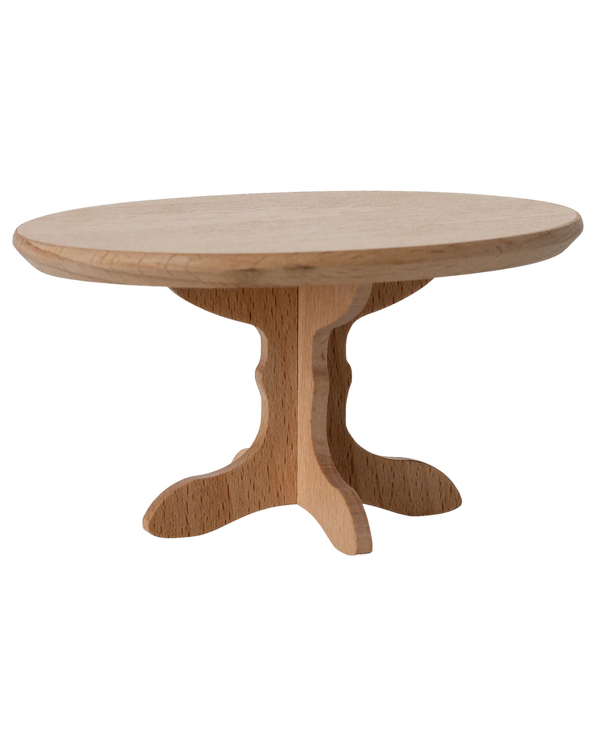 The Oval dining table, Mouse - Nature by Maileg features a smooth wooden top and sturdy base—ideal for cosy gatherings.
