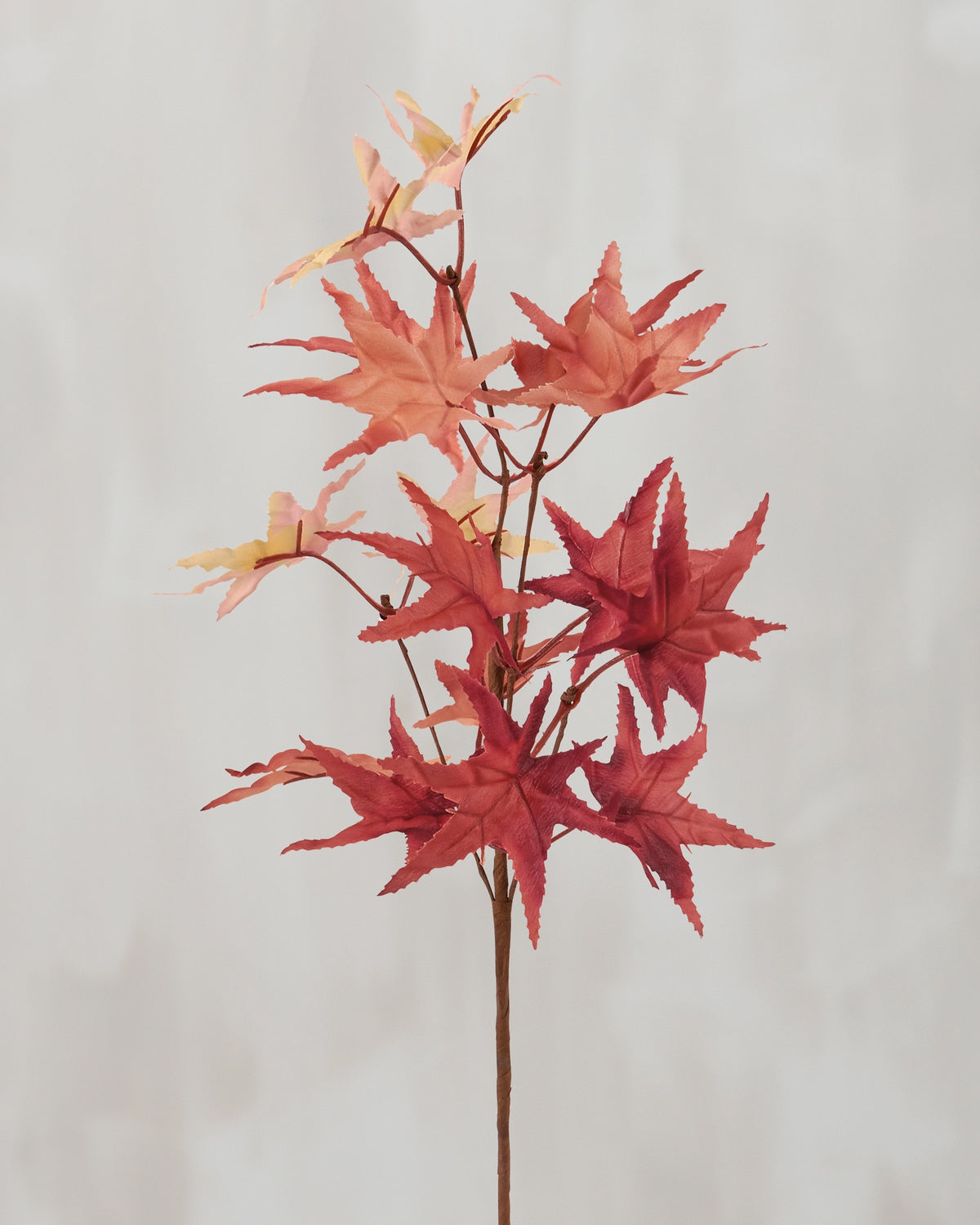 Blush Maple Floral Pick with red and orange leaves by Faire, ideal fall accent for home decor at Bungalow Furniture.