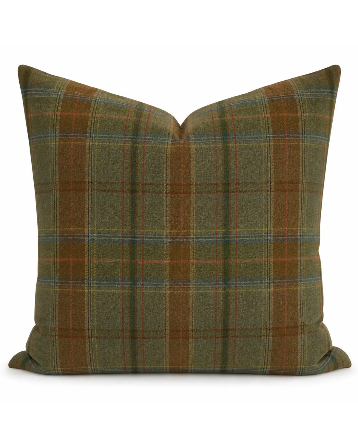Olive multi plaid pillow from the Sporting Life Collection by Bungalow Furniture & Accessories.