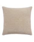 The OLIVER BOUCLE euro sham by Eastern Accents is a square, light beige pillow with a soft textured boucle surface and a zipper closure, shown against a white background.