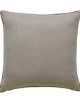 The Rudy Plaid Euro Sham by Eastern Accents is a square beige decorative cushion with subtle texture and dark edge piping, similar to the Hamish Toast wool plaid pillow, displayed against a white background.