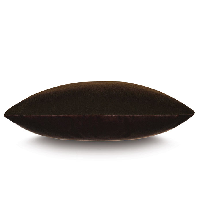 Brahms Alpaca chocolate brown square 24x24 plush pillow from Bungalow Furniture &amp; Accessories.