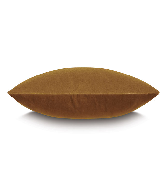 Brahms Honey Alpaca decorative throw pillow, 24x24 square in honey.