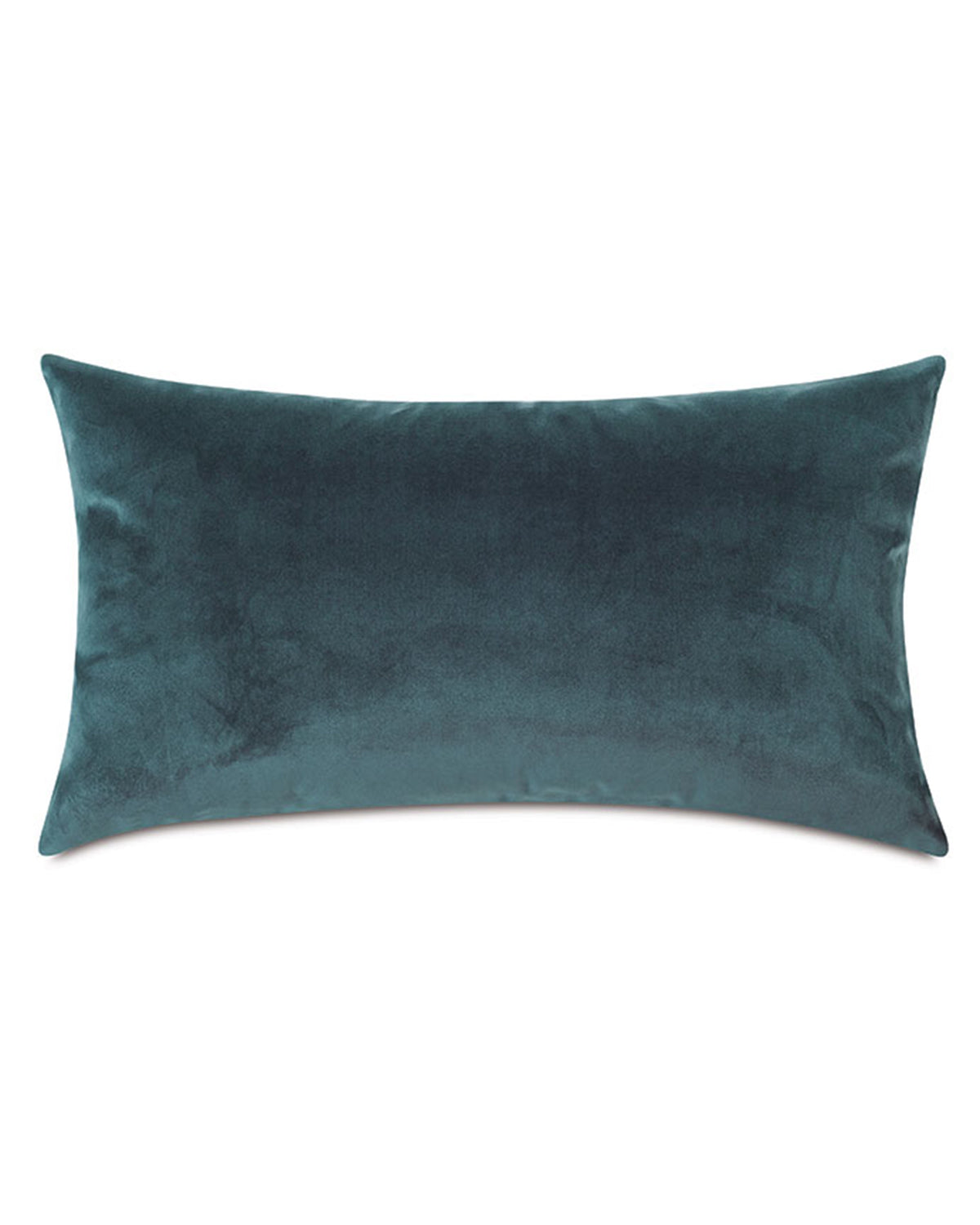 Pacific blue velvet rectangular pillow by Eastern Accents, elegant accent for living room or bedroom.
