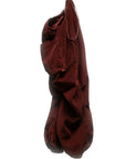Loose dark red corduroy pants with an elastic drawcord waistband, Woods Cashmereblend Biggy Corduroy Pant.